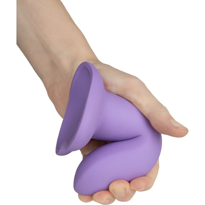 Фиолетовый нереалистичный дилдо Emotional Plus - 13 см - Flow. Фотография 5.