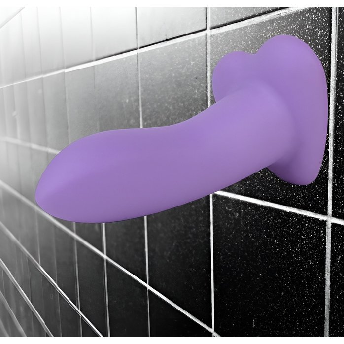 Фиолетовый нереалистичный дилдо Emotional Plus - 13 см - Flow. Фотография 9.