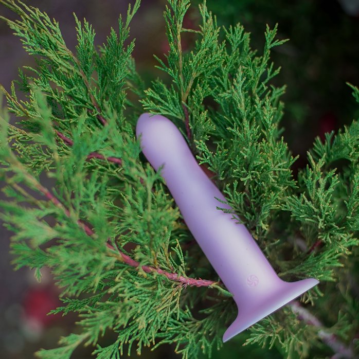 Фиолетовый нереалистичный дилдо Emotional - 13 см - Flow. Фотография 9.