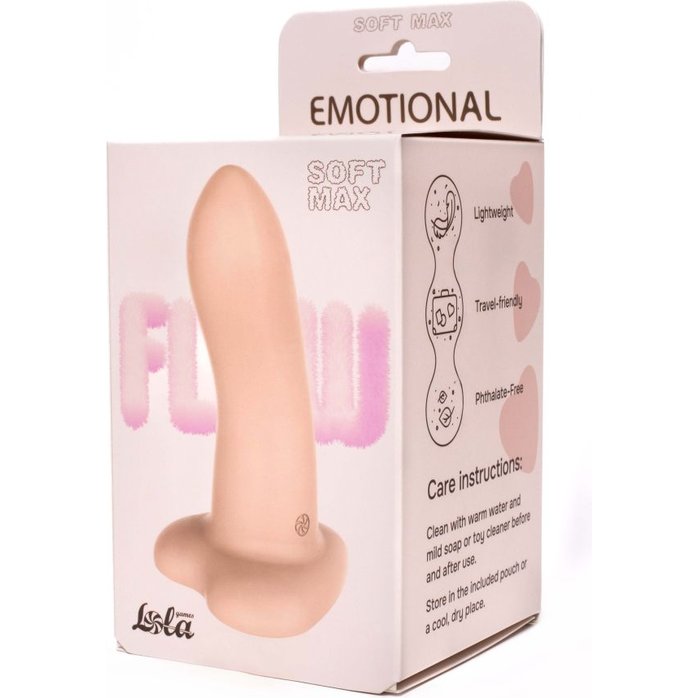 Телесный нереалистичный дилдо Emotional Soft Max - 13 см - Flow. Фотография 7.