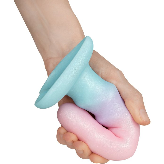 Нереалистичный дилдо Unicorn - 17,5 см - Flow. Фотография 4.