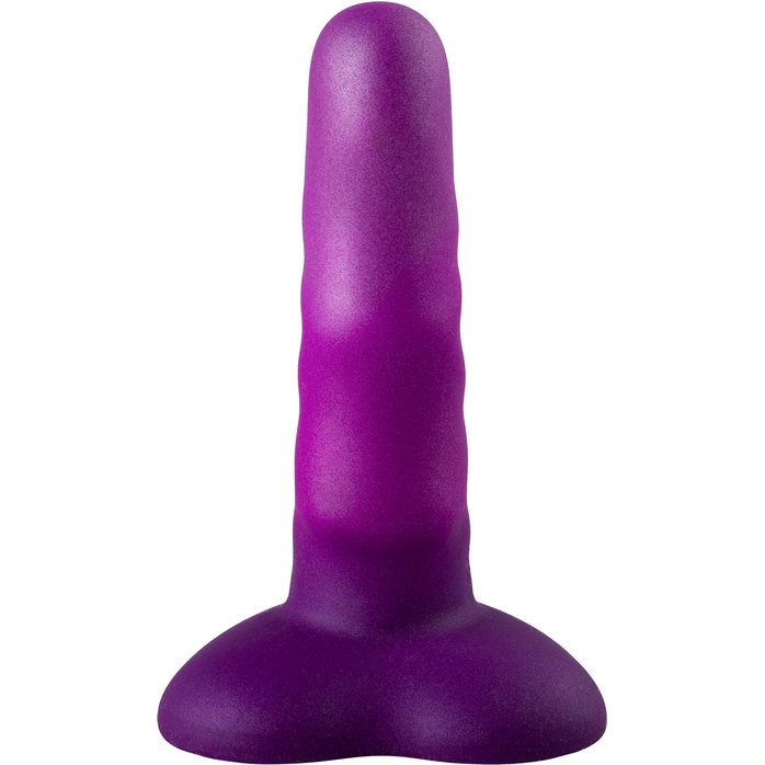 Фиолетовый нереалистичный дилдо Unicorn Max - 12,5 см - Flow. Фотография 3.