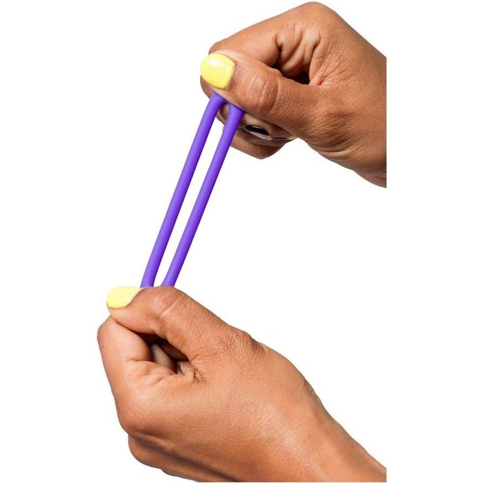 Набор из 3 фиолетовых эрекционных колец Remix Trio. Фотография 3.