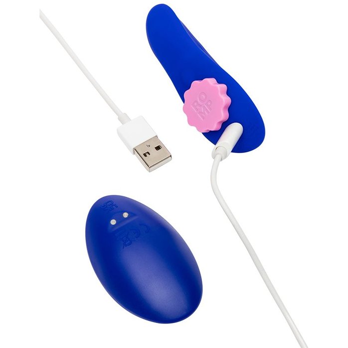 Синий вибратор в трусики с пультом ДУ Party. Фотография 6.