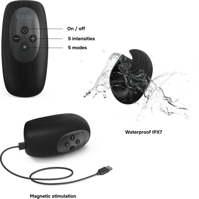 Черный мастурбатор Manwan Sub One. Фотография 2.