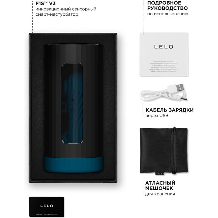 Мастурбатор с ИИ и управлением через приложение Lelo F1S V3. Фотография 4.