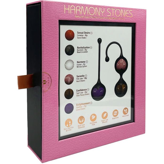 Комплект вагинальных шариков Harmony Stones. Фотография 8.