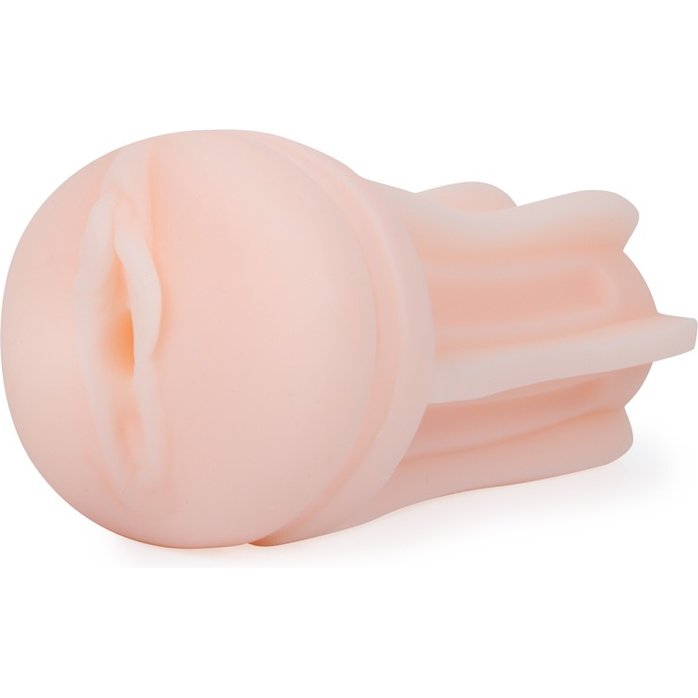 Телесный мастурбатор-вагина в колбе из пластика. Фотография 3.