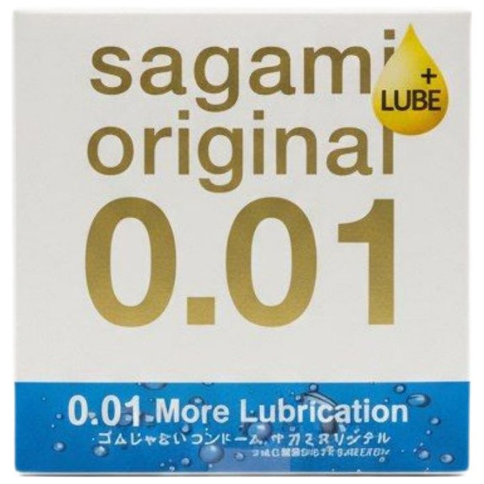 Увлажнённый презерватив Sagami Original 0.01 Extra Lub - 1 шт