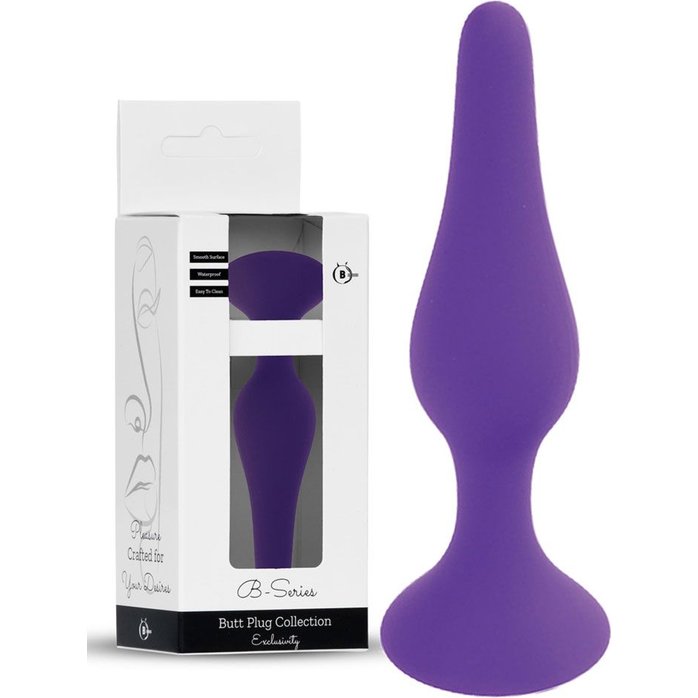 Фиолетовая анальная втулка Silcone Purple Plug Extra Large - 15,5 см. Фотография 2.