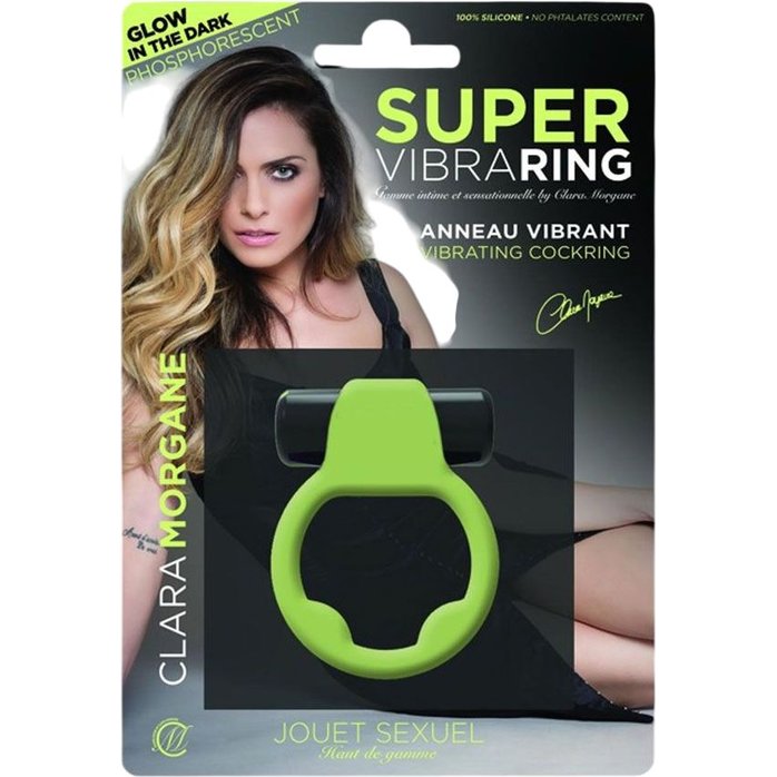 Люминесцентное эрекционное виброкольцо Super. Фотография 2.