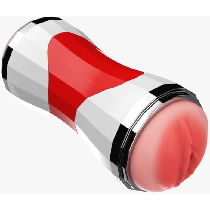 Двусторонний мастурбатор в колбе Power Grip Cup - вагина и ротик