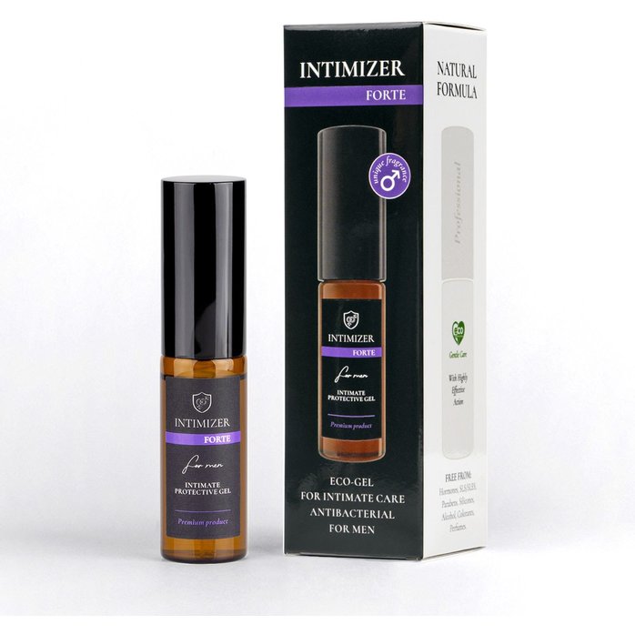 Мужской антибактериальный эко-гель для интимного ухода Intimizer Forte - 20 мл. Фотография 2.