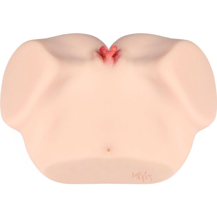 Мастурбатор-полуторс с двойным слоем материала и вибрацией Jenny Onahole Real Vagina. Фотография 4.