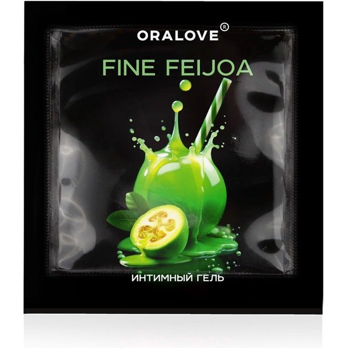 Саше съедобной оральной смазки OraLove с ароматом фейхоа - 3 гр - Одноразовая упаковка