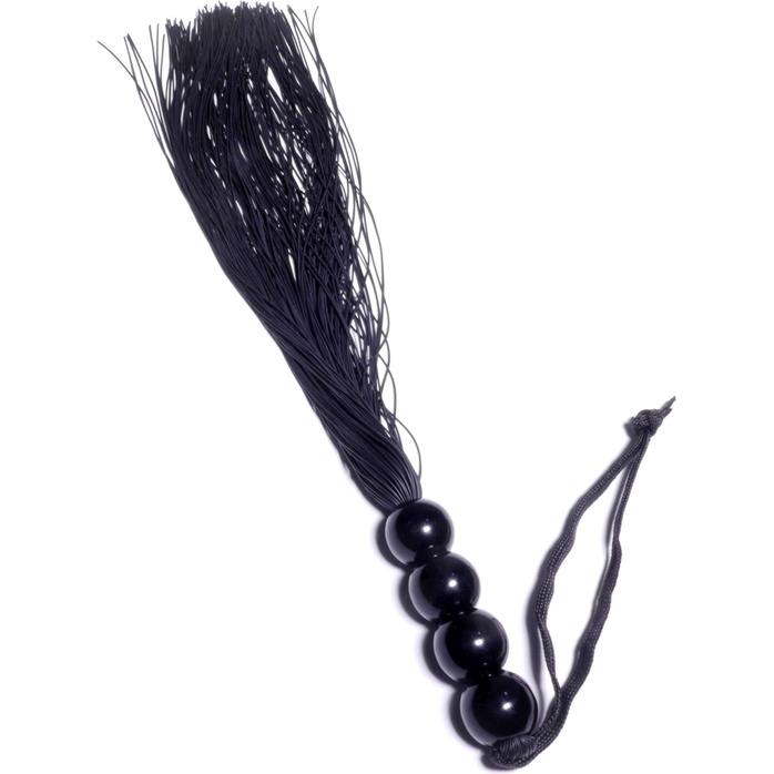 Черная силиконовая плеть - 37 см. Фотография 4.