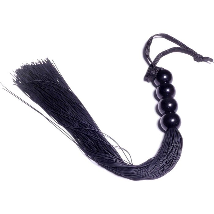 Черная силиконовая плеть - 37 см