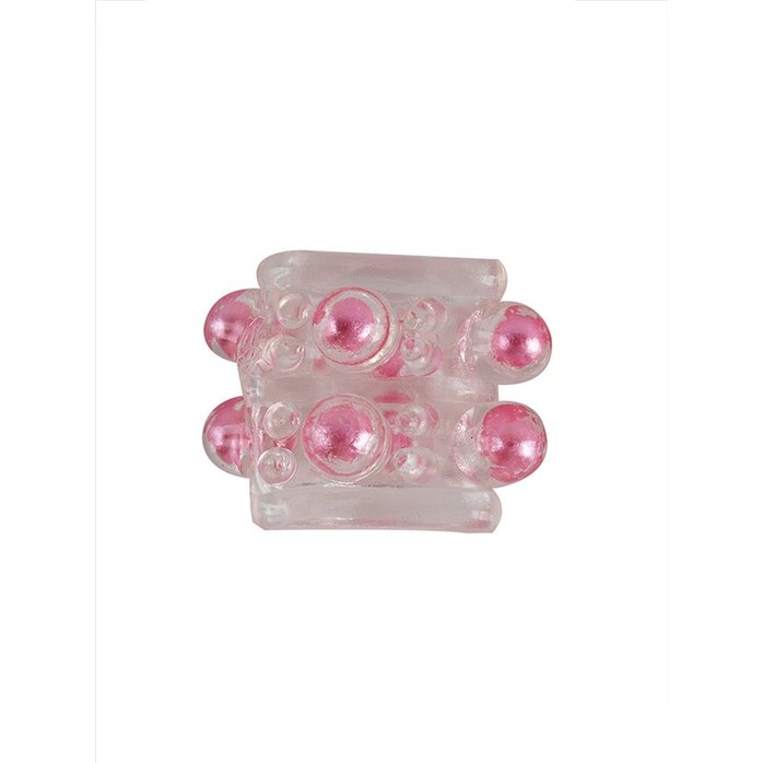 Прозрачная насадка на пенис с цветными шариками - EROWOMAN-EROMAN. Фотография 3.