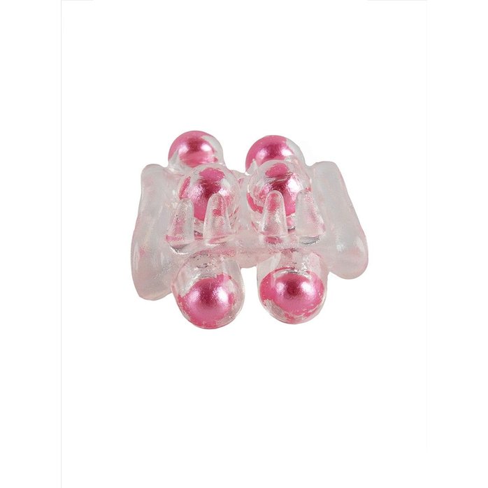 Прозрачная насадка на пенис с цветными шариками - EROWOMAN-EROMAN. Фотография 4.