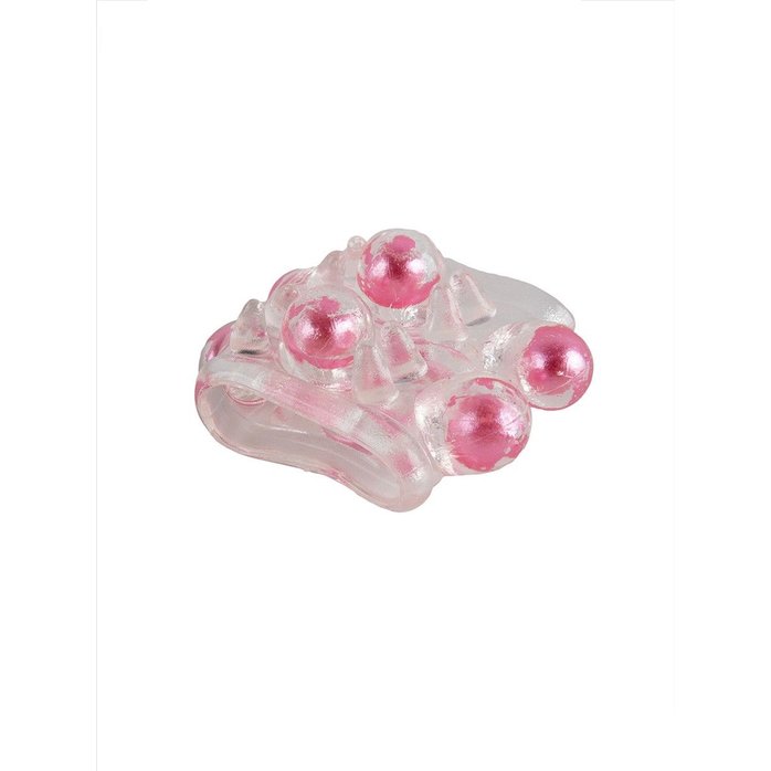 Прозрачная насадка на пенис с цветными шариками - EROWOMAN-EROMAN. Фотография 5.