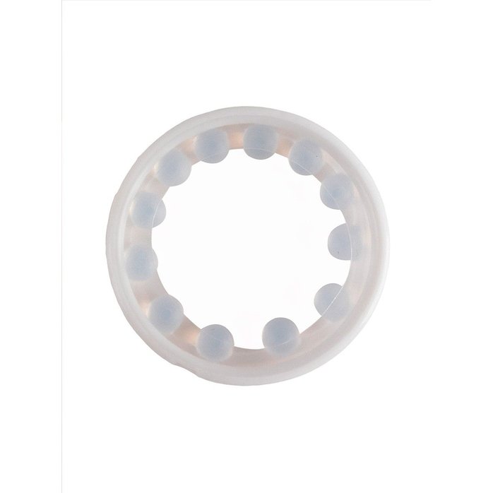 Эрекционное кольцо со стимулирующими шариками на поверхности - SEX EXPERT. Фотография 4.