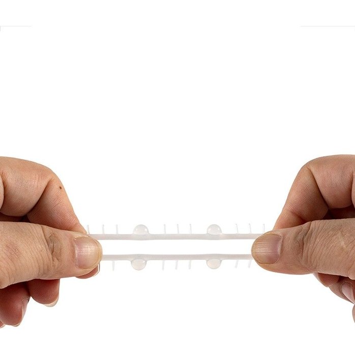 Эластичное эрекционное кольцо с шипиками и шариками - SEX EXPERT. Фотография 7.