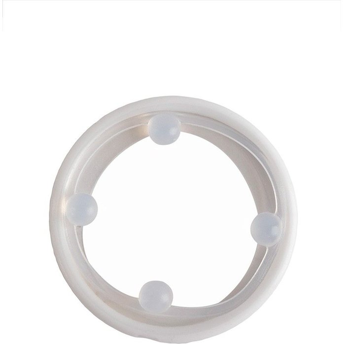 Эрекционное кольцо с 4 стимулирующими шариками - SEX EXPERT. Фотография 3.