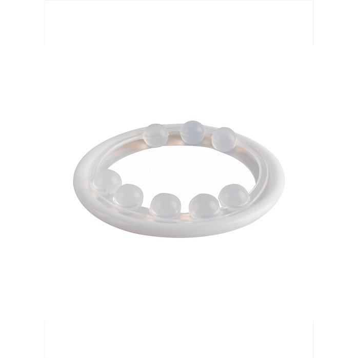 Эрекционное кольцо со стимулирующими шариками сверху и снизу - SEX EXPERT. Фотография 6.