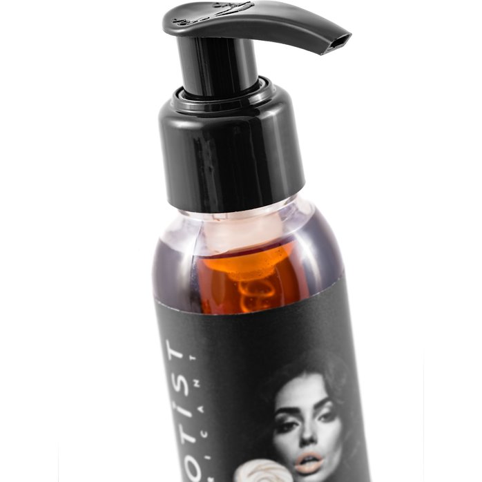 Разогревающее массажное масло Erotist Caramel Club с ароматом пралине - 100 мл. Фотография 4.