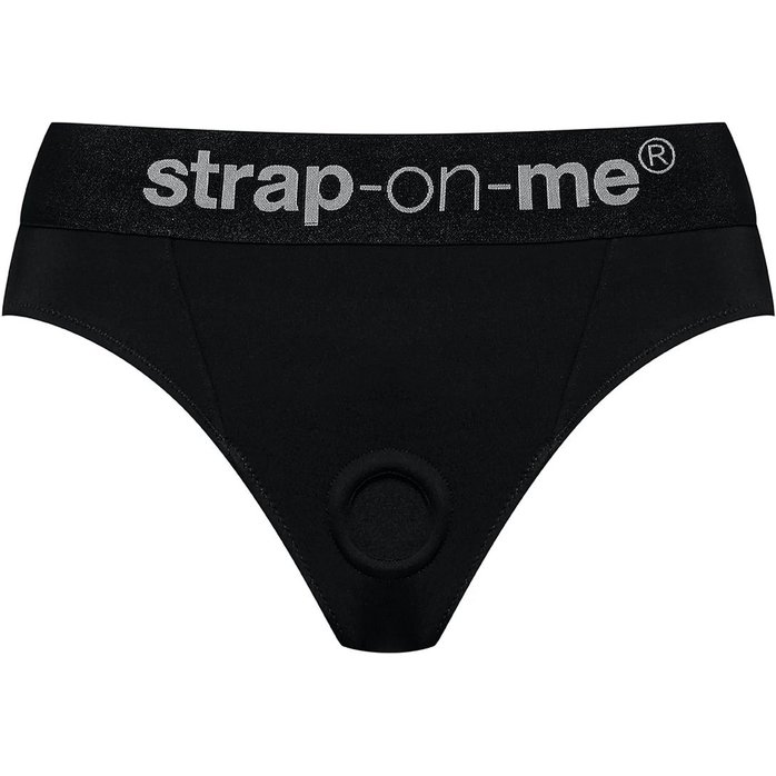 Черные трусики для насадок Heroine Lingerie Harness - size XL