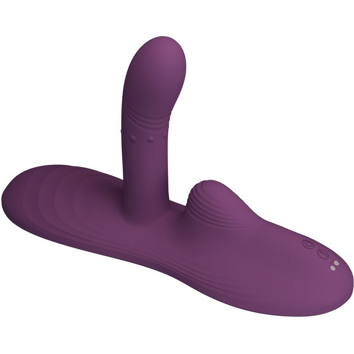 Фиолетовая виброподушка Luka с пультом ДУ - Pretty Love. Фотография 5.