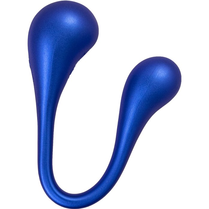 Синий многофункциональный вибратор Inefy с пультом ДУ - L EROINA. Фотография 4.