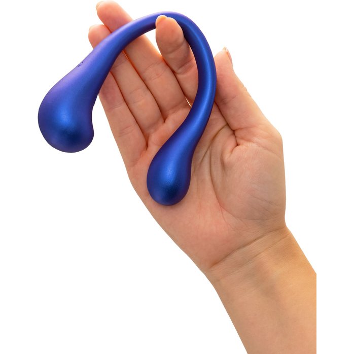 Синий многофункциональный вибратор Inefy с пультом ДУ - L EROINA. Фотография 7.