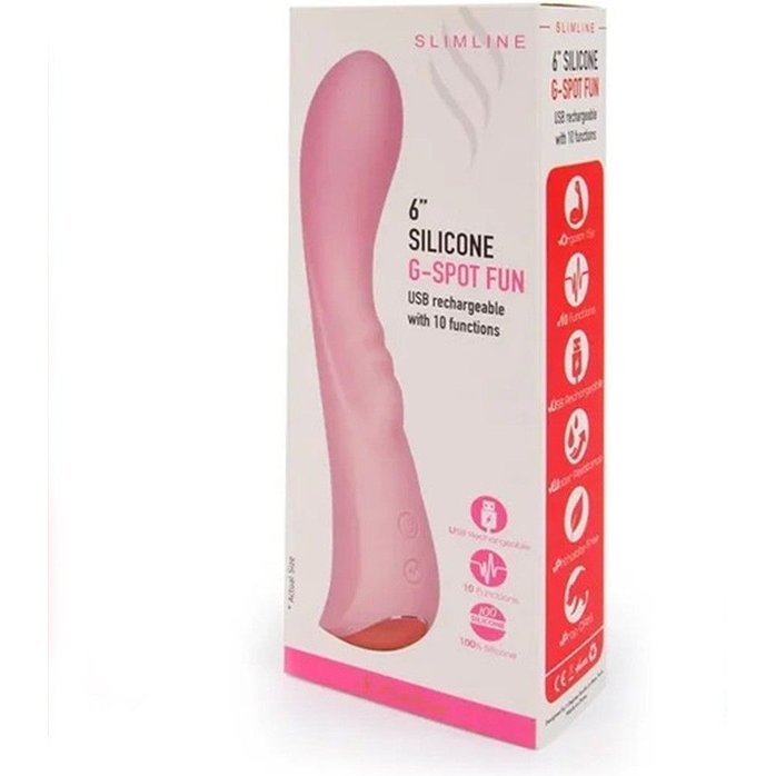 Малиновый вибратор для G-стимуляции - 19,1 см. Фотография 4.