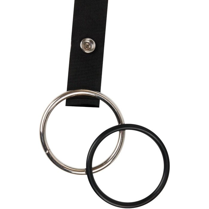 Мужской полый страпон на регулируемых ремнях - 18,5 см - SEX EXPERT. Фотография 7.