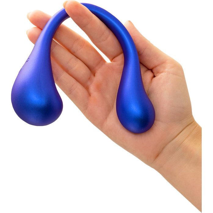 Синий многофункциональный вибратор Etern с пультом ДУ - L EROINA. Фотография 7.