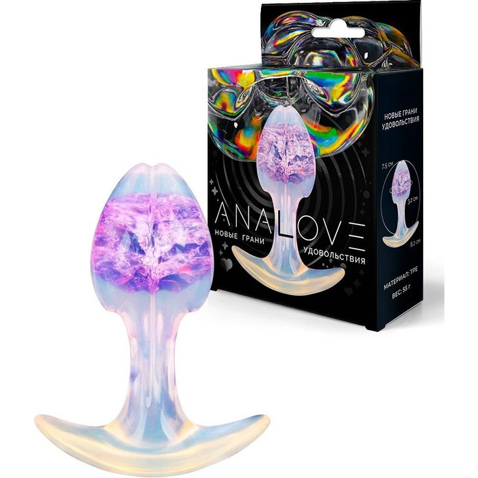 Сиреневатая анальная втулка - 8,2 см