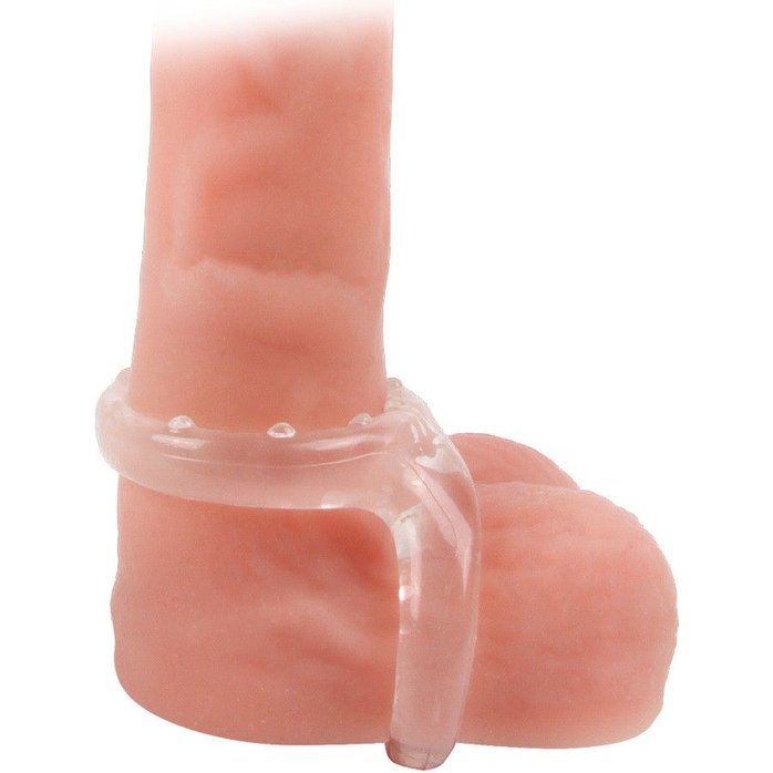 Прозрачное двойное эрекционное кольцо - SEX EXPERT. Фотография 2.