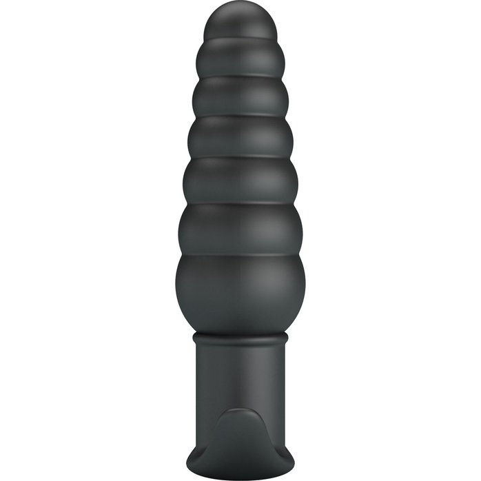 Черный анальный вибростимулятор Aeolis - 11 см - Pretty Love. Фотография 4.