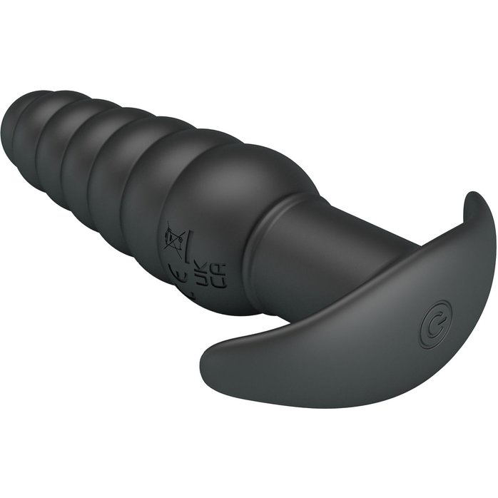 Черный анальный вибростимулятор Aeolis - 11 см - Pretty Love. Фотография 5.