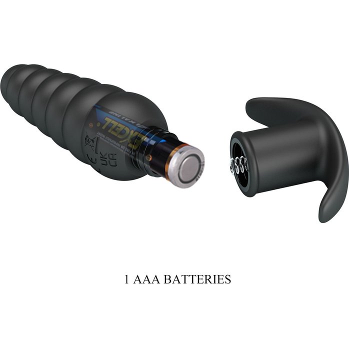 Черный анальный вибростимулятор Aeolis - 11 см - Pretty Love. Фотография 9.