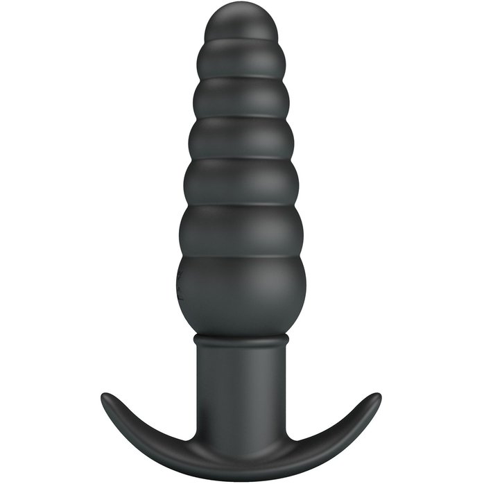 Черный анальный вибростимулятор Aeolis - 11 см - Pretty Love