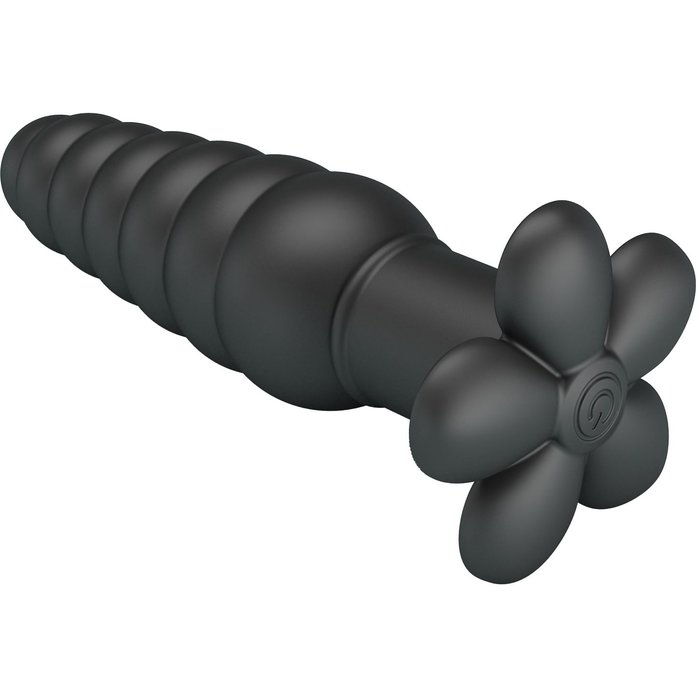 Черный анальный вибростимулятор Imron - 11 см - Pretty Love. Фотография 5.