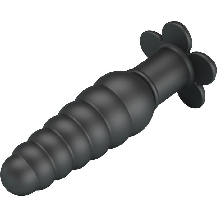 Черный анальный вибростимулятор Imron - 11 см - Pretty Love. Фотография 6.