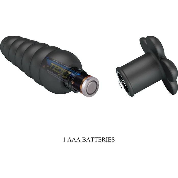 Черный анальный вибростимулятор Imron - 11 см - Pretty Love. Фотография 9.