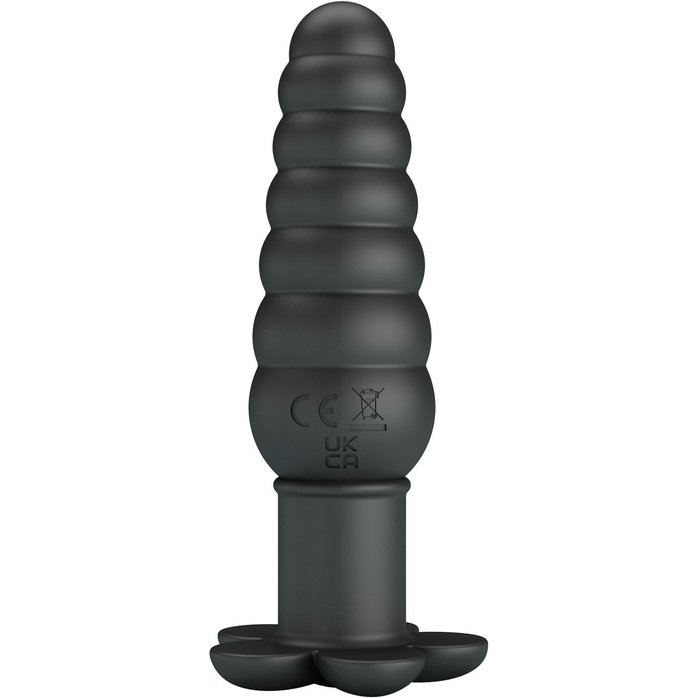 Черный анальный вибростимулятор Imron - 11 см - Pretty Love