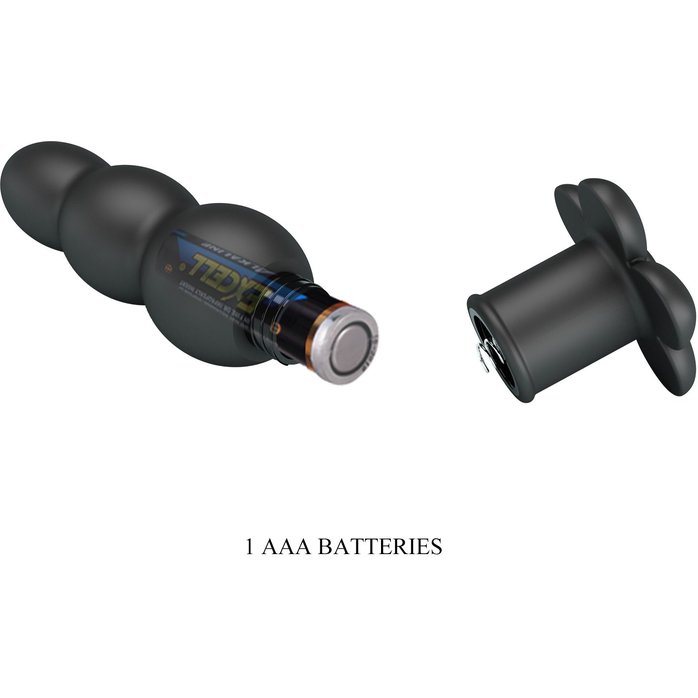 Черный анальный вибростимулятор Jadier - 11 см - Pretty Love. Фотография 9.