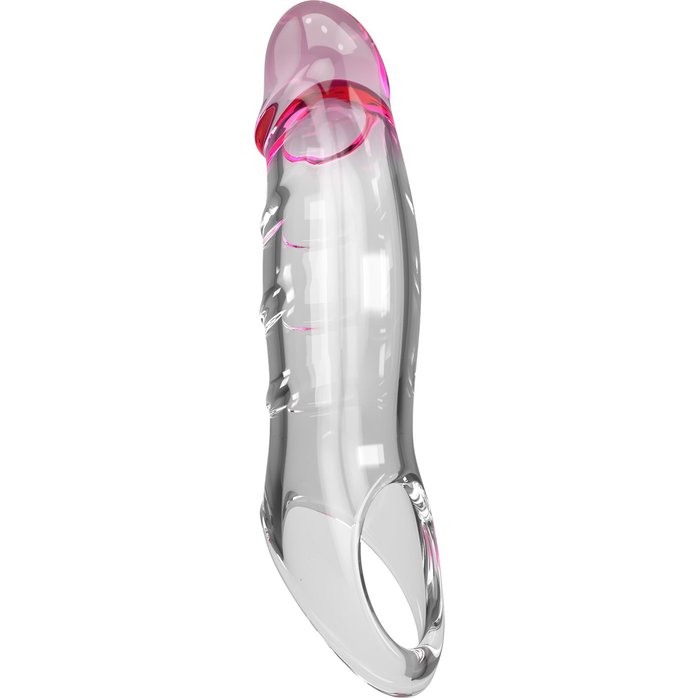 Прозрачная удлиняющая насадка на пенис Darnel. Фотография 5.