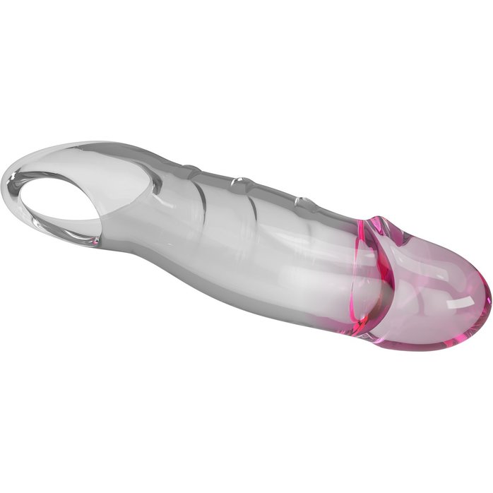 Прозрачная удлиняющая насадка на пенис Darnel. Фотография 8.