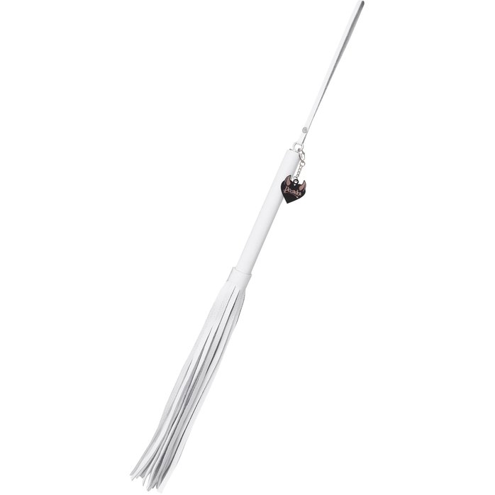 Белая кожаная плеть - 50 см. Фотография 3.